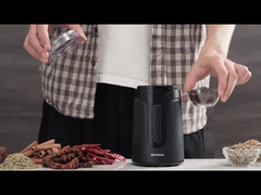 40 ग्राम छोटा स्वचालित एस्प्रेसो मेकर, मिनी स्पाइस बीन मैट ब्लैक कॉफी ग्राइंडर