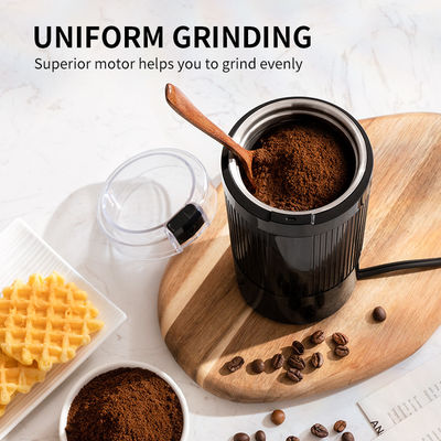 मिनी ब्लेड 200W हैंड कॉफी बीन ग्राइंडर 60g इलेक्ट्रिक पर्सनल एस्प्रेसो मशीन