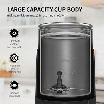 300ML 600W एस्प्रेसो मिल्क फ्रॉदर ऑटोमैटिक इलेक्ट्रिक कॉफी मिल्क हीटर फ्रॉदर सीई
